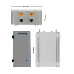 DJDC Dongjin 25.6V 100Ah Lithium-Ion LiFePO4 Wall-Mounted Battery with WiFi & Bluetooth 2.56kw- IP32