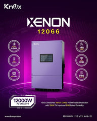Knox Xenon 12066 | 6.6kW IP66 Hybrid Solar Inverter With PV 12000W Dual MPPT, Wi-Fi & Large HMI Touchscreen