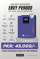 Galaxy Envy 6kW Inverter with 9000W PV – Battery-Free