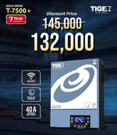 Tiger T-7500+ Gold Series 4.5kW Hybrid Solar Inverter With 7500W PV | Dual Input | Built-In WiFi |3 Outputs | BMS Port