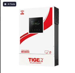 Tiger T-9900+ Max Gold Series 6.2kW Hybrid Solar Inverter With 9900W PV | Built-in WiFi | Dual Output | BMS Port