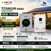 Combo Deal Fixon Inverter 6kw Plus dysun Lithium Battery 48 Volt 100Ah