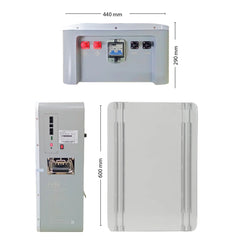 DJDC Dongjin 51.2V 200Ah Lithium-Ion LiFePO4 Wall-Mounted Battery with WiFi & Bluetooth - 10.24kwh - IP32