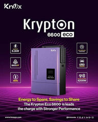 Knox Krypton Eco 6600 | 6.2KW Hybrid Solar Inverter With 6600W PV