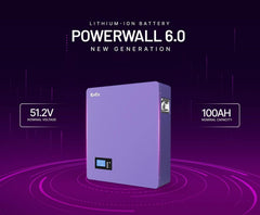 Knox Power Wall 6.0 - 51.2V 100AH IP20 Lithium-Ion Battery – 5.12kWh Wall-Mounted Energy Storage Solution