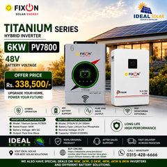 Combo Deal Fixon Inverter 6kw Plus dysun Lithium Battery 48 Volt 100Ah